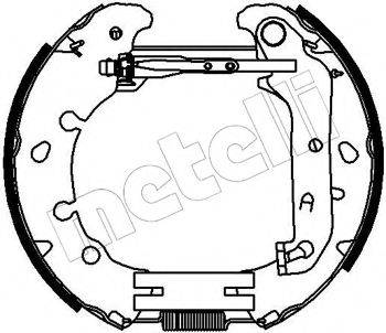 METELLI 510153 Комплект гальмівних колодок