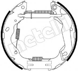 METELLI 510236 Комплект гальмівних колодок