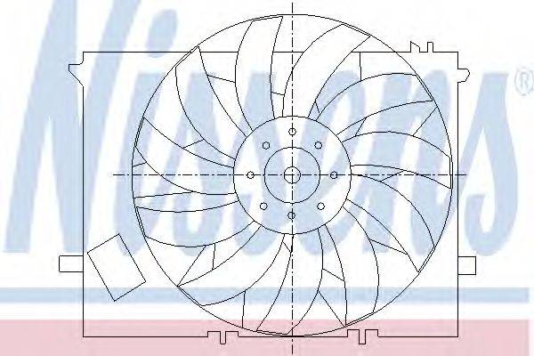 NISSENS 85010 Вентилятор, охолодження двигуна