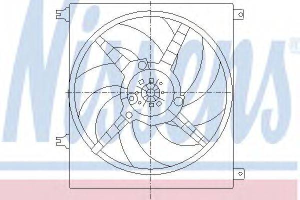 NISSENS 85025 Вентилятор, охолодження двигуна