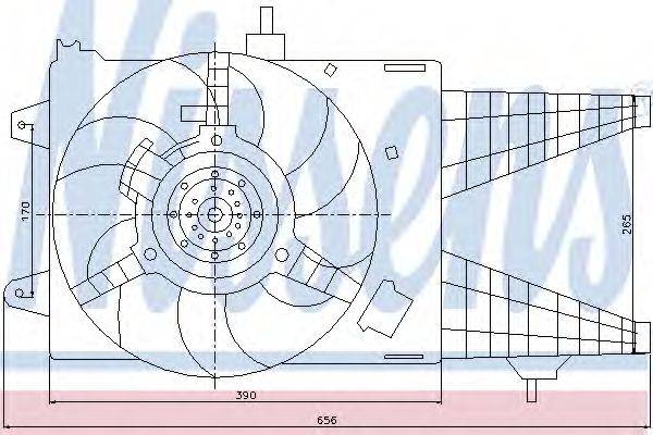 NISSENS 85137 Вентилятор, охолодження двигуна