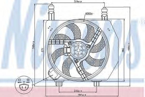 NISSENS 85171 Вентилятор, охолодження двигуна