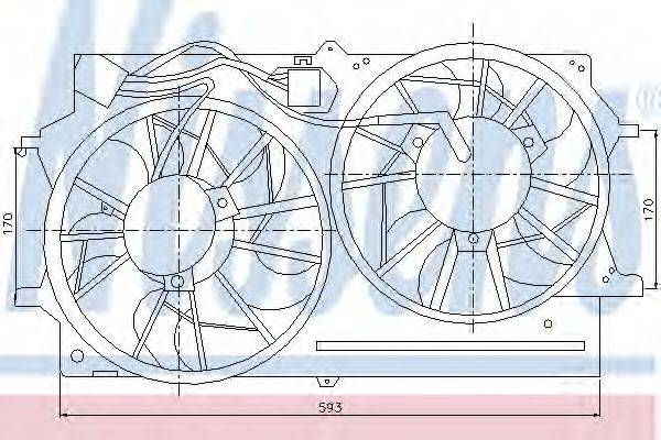 NISSENS 85215 Вентилятор, охолодження двигуна
