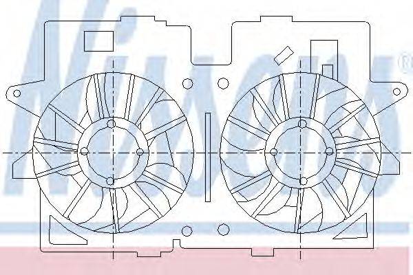 NISSENS 85278 Вентилятор, охолодження двигуна
