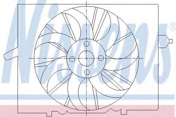 NISSENS 85291 Вентилятор, охолодження двигуна