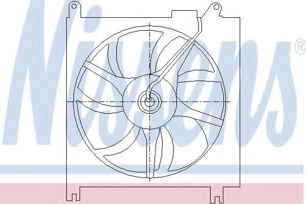 NISSENS 85415 Вентилятор, конденсатор кондиціонера