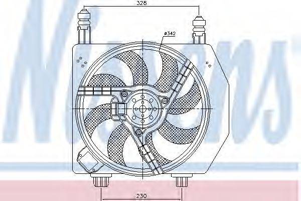 NISSENS 85426 Вентилятор, охолодження двигуна