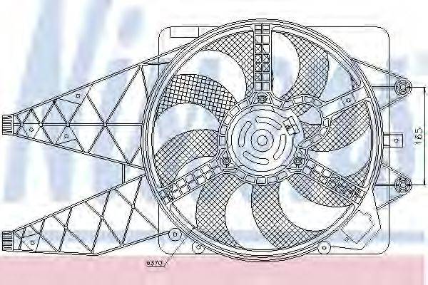 NISSENS 85569 Вентилятор, охолодження двигуна