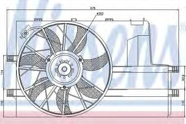 NISSENS 85604 Вентилятор, охолодження двигуна