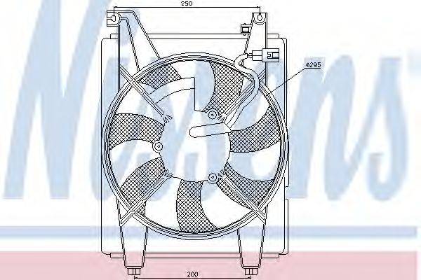 NISSENS 85625 Вентилятор, конденсатор кондиціонера