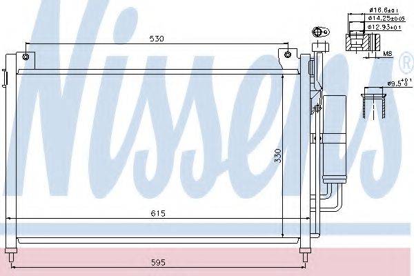 NISSENS 940033 Конденсатор, кондиціонер