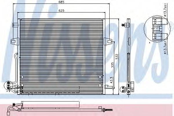 NISSENS 940066 Конденсатор, кондиціонер