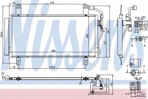 NISSENS 940352 Конденсатор, кондиціонер