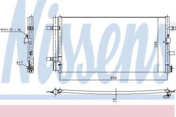 NISSENS 940430 Конденсатор, кондиціонер