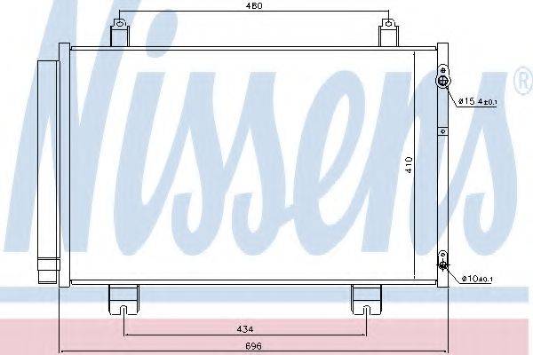 NISSENS 940434 Конденсатор, кондиціонер