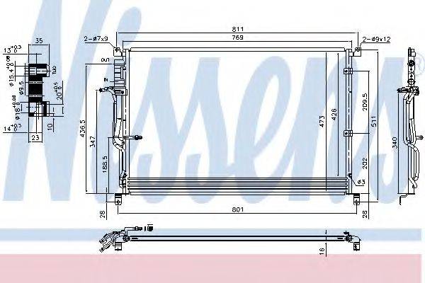 NISSENS 940451 Конденсатор, кондиціонер