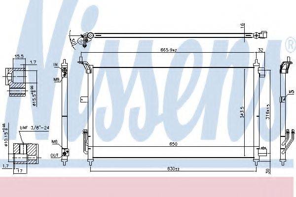 NISSENS 940557 Конденсатор, кондиціонер