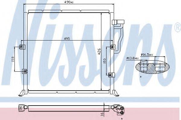 NISSENS 94157 Конденсатор, кондиціонер