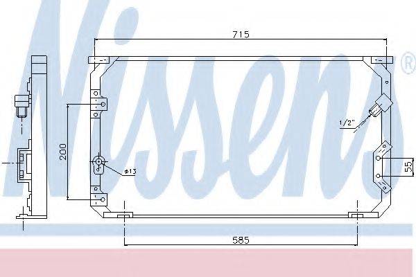 NISSENS 94312 Конденсатор, кондиціонер