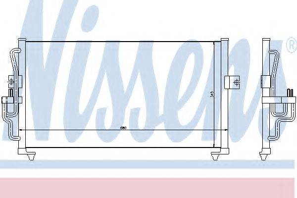 NISSENS 94350 Конденсатор, кондиціонер