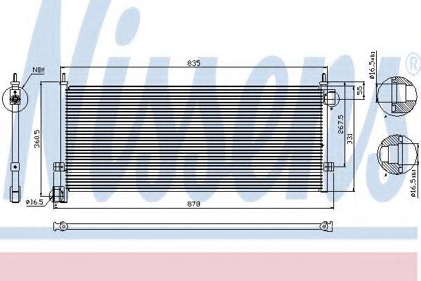 NISSENS 94903 Конденсатор, кондиціонер