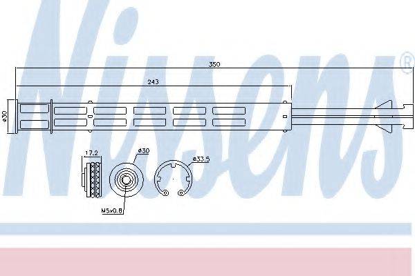 NISSENS 95358 Осушувач, кондиціонер