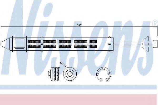 NISSENS 95468 Осушувач, кондиціонер