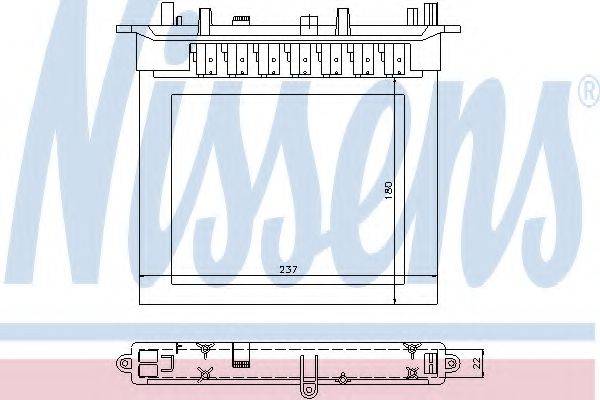 NISSENS 72032 Теплообмінник, опалення салону