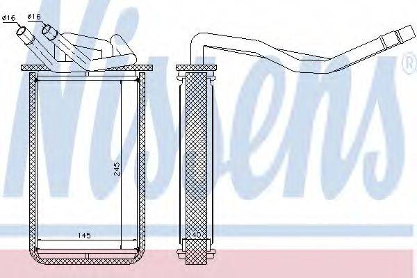 NISSENS 71768 Теплообмінник, опалення салону