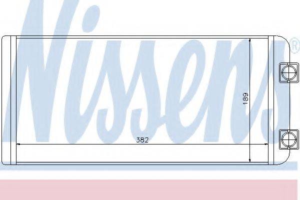 NISSENS 73643 Теплообмінник, опалення салону