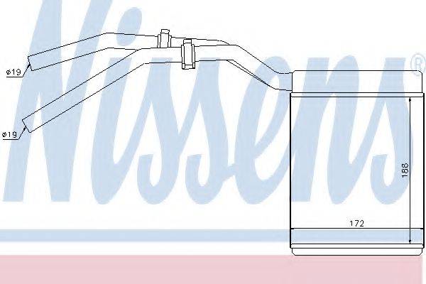 NISSENS 71770 Теплообмінник, опалення салону
