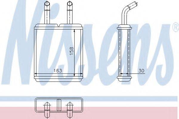 NISSENS 77621 Теплообмінник, опалення салону