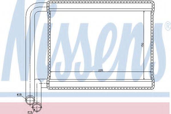 NISSENS 77527 Теплообмінник, опалення салону