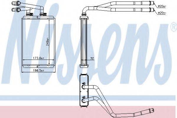 NISSENS 73990 Теплообмінник, опалення салону