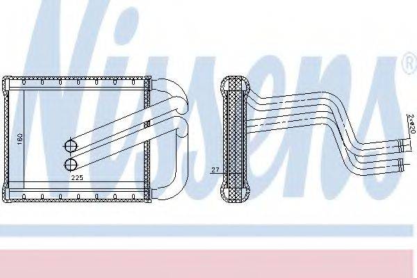 NISSENS 77536 Теплообмінник, опалення салону