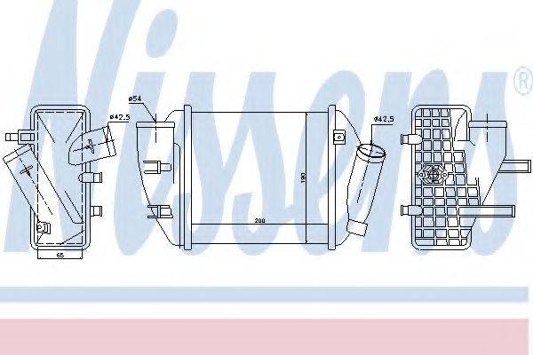 NISSENS 96708 Інтеркулер
