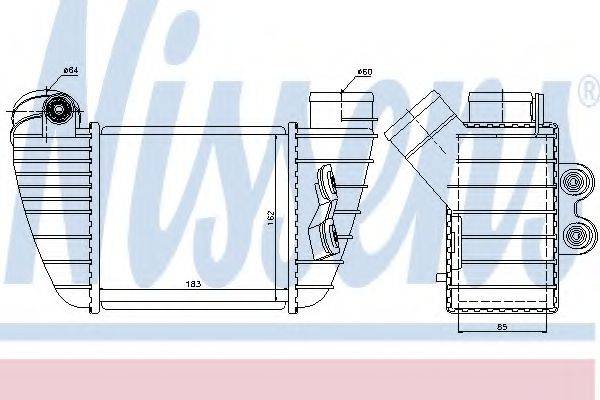 NISSENS 96682 Інтеркулер