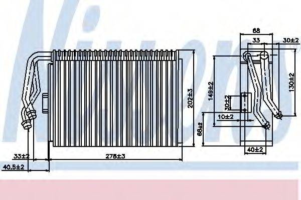 NISSENS 92097 Випарник, кондиціонер