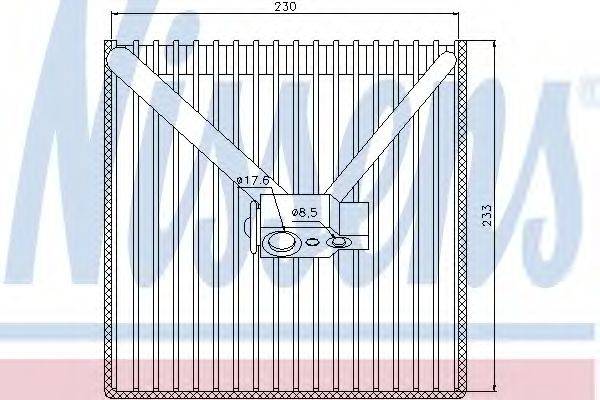 NISSENS 92250 Випарник, кондиціонер