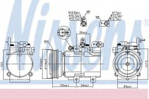 NISSENS 890130 Компресор, кондиціонер