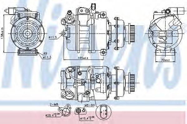 NISSENS 89036 Компресор, кондиціонер