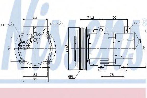 NISSENS 89059 Компресор, кондиціонер