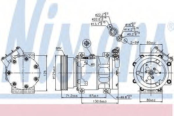 NISSENS 89148 Компресор, кондиціонер