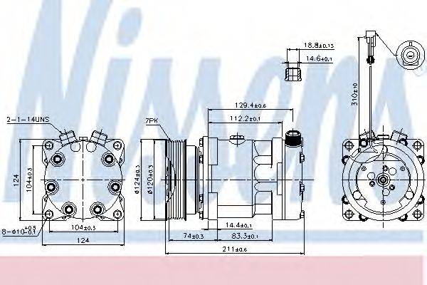 NISSENS 89177 Компресор, кондиціонер