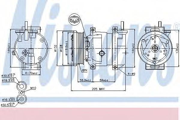 NISSENS 89221 Компресор, кондиціонер