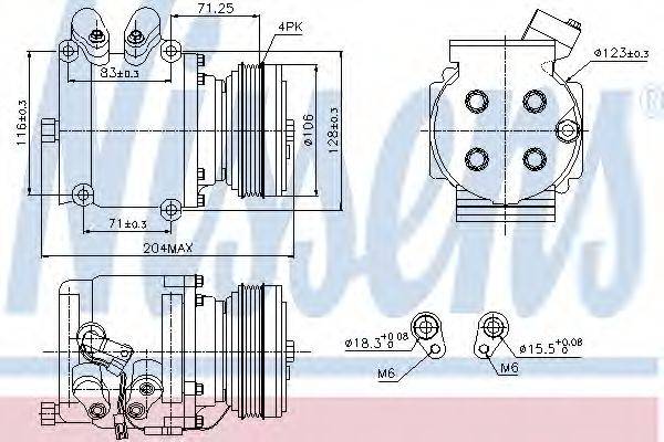 NISSENS 89226 Компресор, кондиціонер