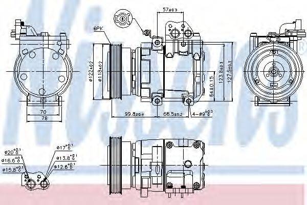 NISSENS 89265 Компресор, кондиціонер