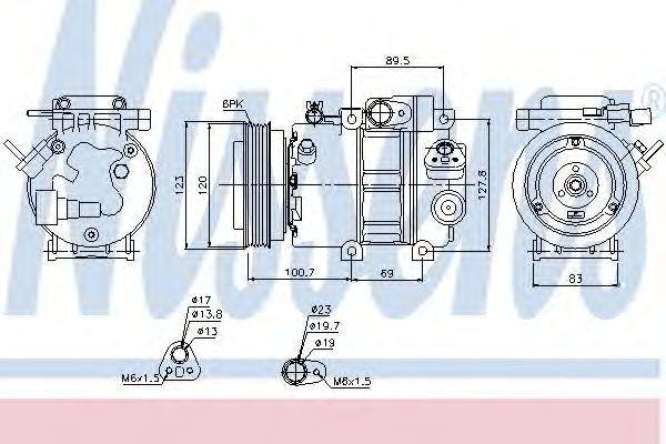 NISSENS 89278 Компресор, кондиціонер