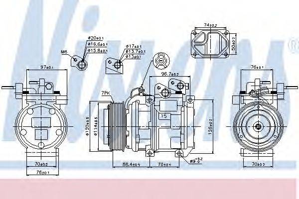 NISSENS 89301 Компресор, кондиціонер