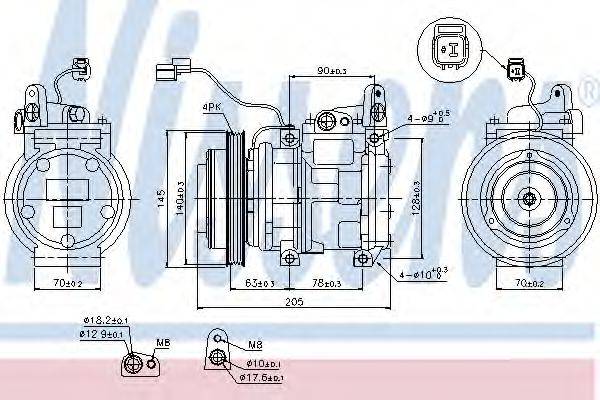 NISSENS 89512 Компресор, кондиціонер